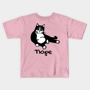 nope cat Kids T-Shirt